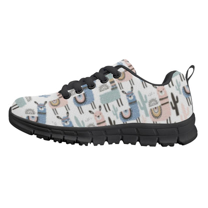 Llama Pattern Kid's Running Shoes