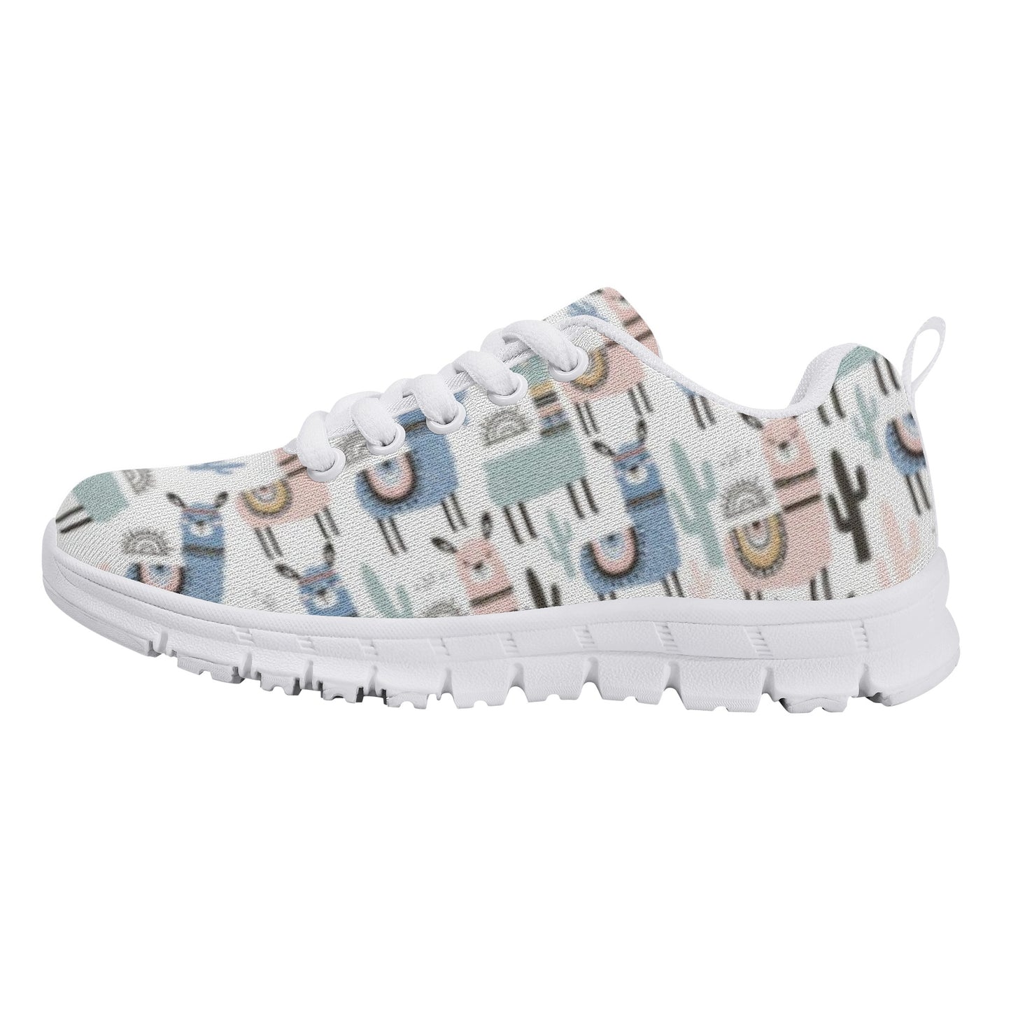 Llama Pattern Kid's Running Shoes