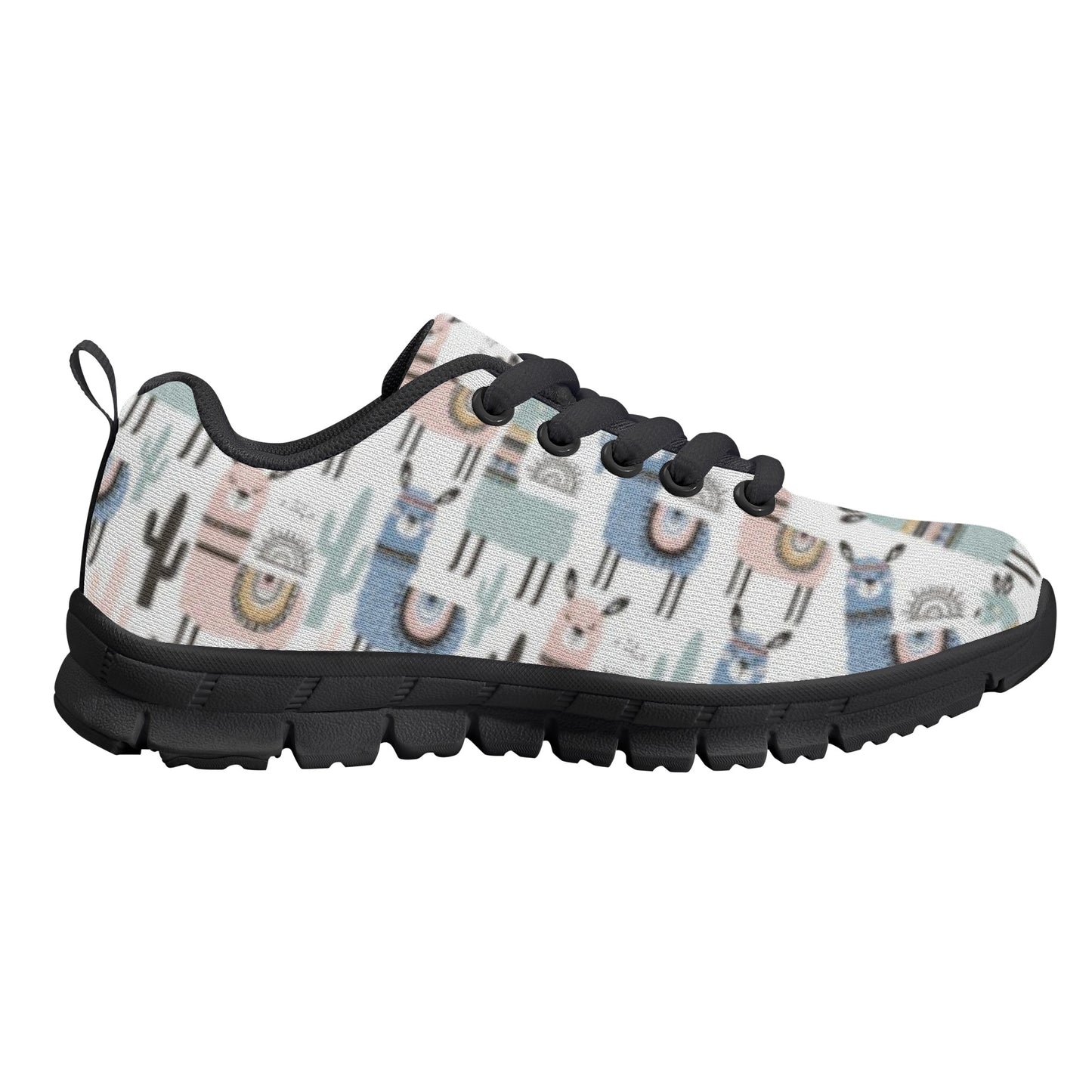 Llama Pattern Kid's Running Shoes