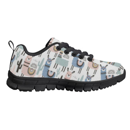 Llama Pattern Kid's Running Shoes