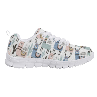 Llama Pattern Kid's Running Shoes