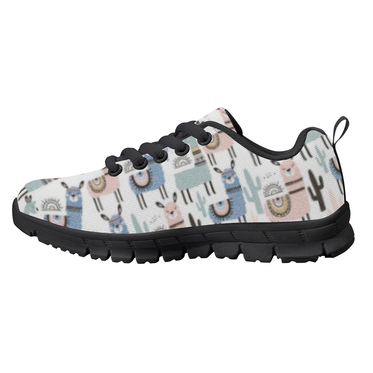 Llama Pattern Kid's Running Shoes