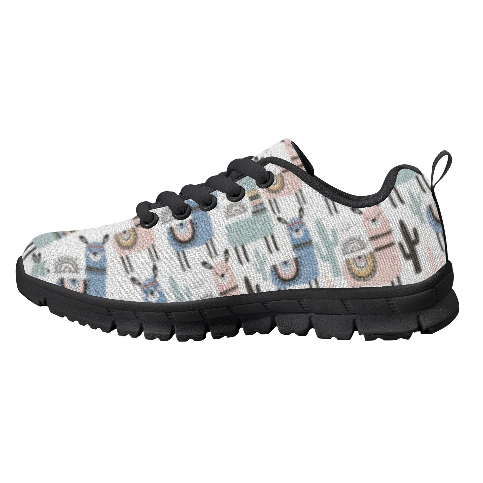 Llama Pattern Kid's Running Shoes