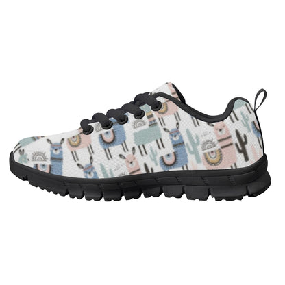 Llama Pattern Kid's Running Shoes