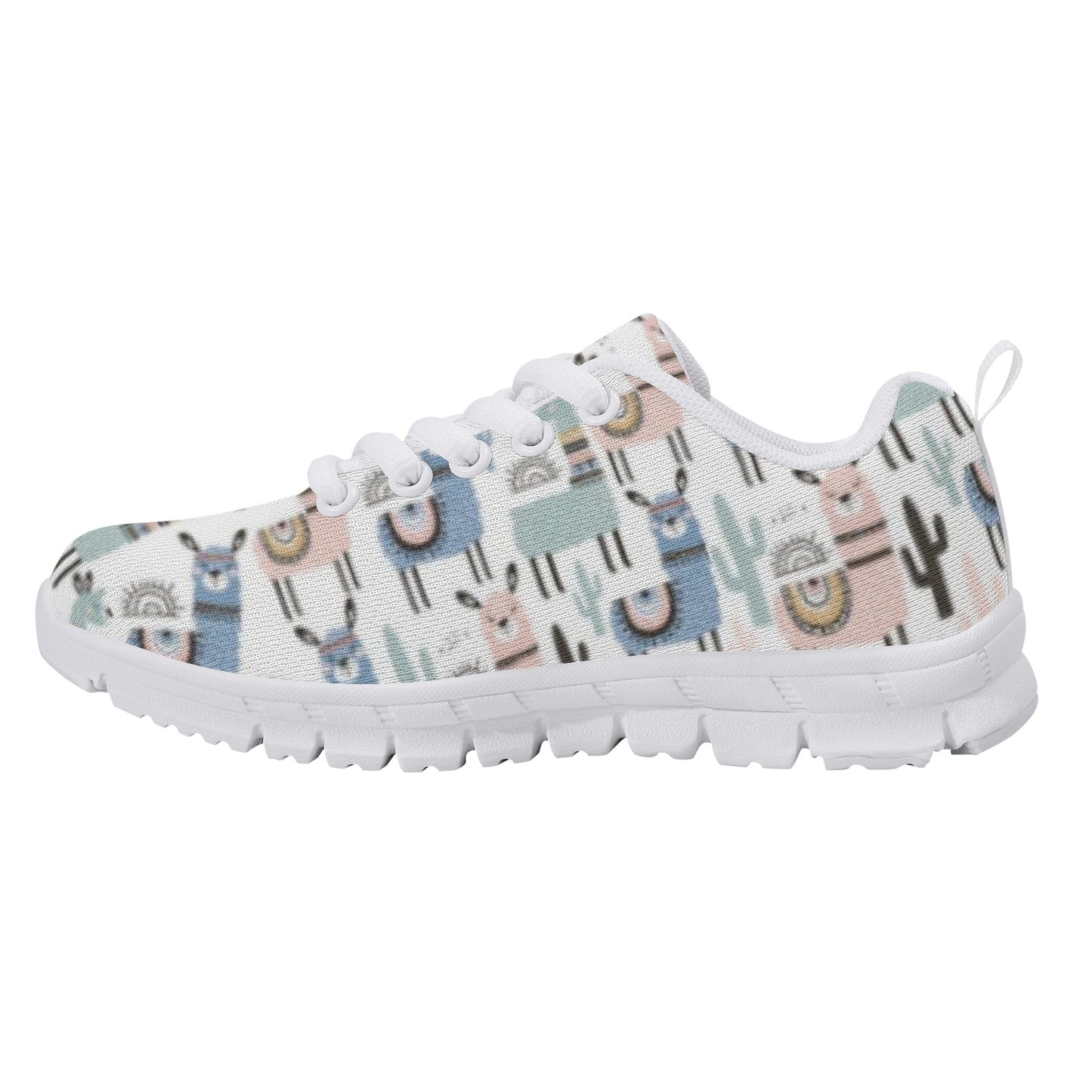 Llama Pattern Kid's Running Shoes