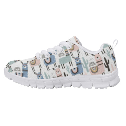 Llama Pattern Kid's Running Shoes