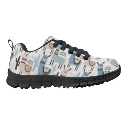 Llama Pattern Kid's Running Shoes