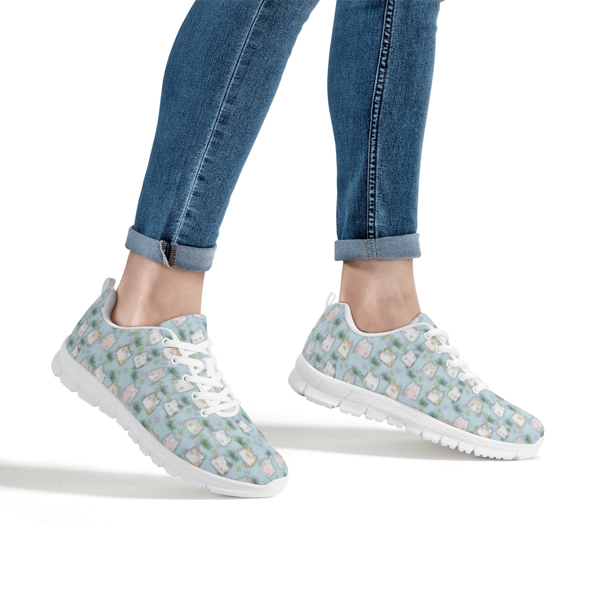 Green Cat Women's Running Shoes