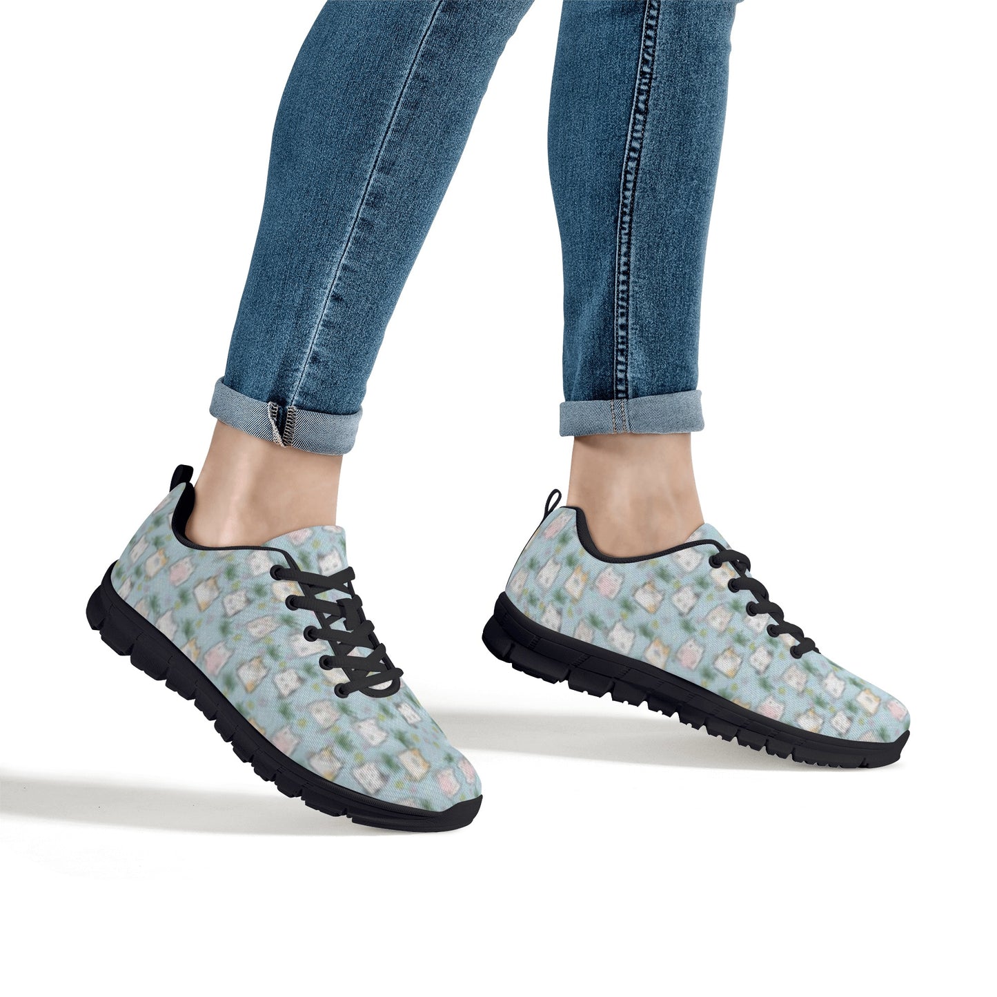 Green Cat Women's Running Shoes