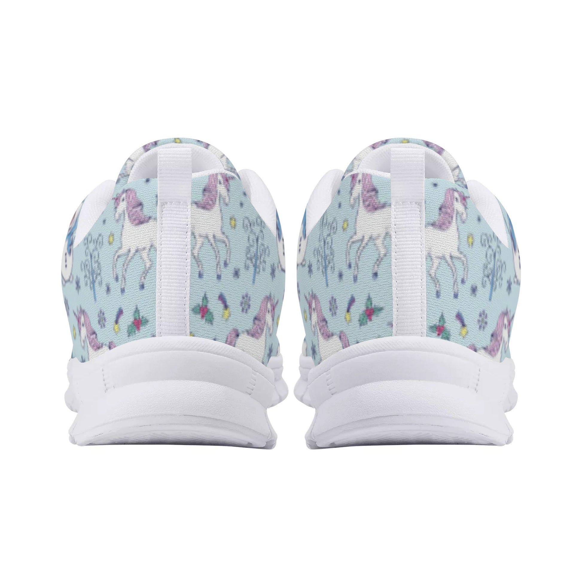 Blue Unicorn Print Women's Running Shoes