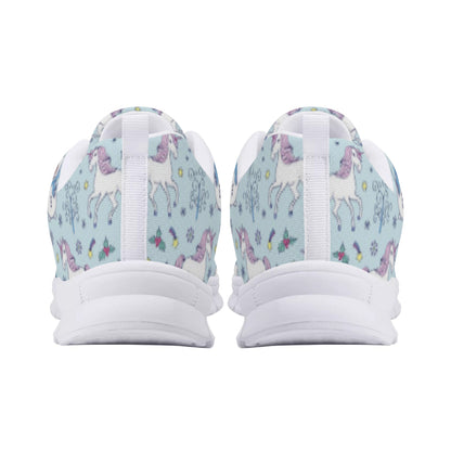 Blue Unicorn Print Women's Running Shoes