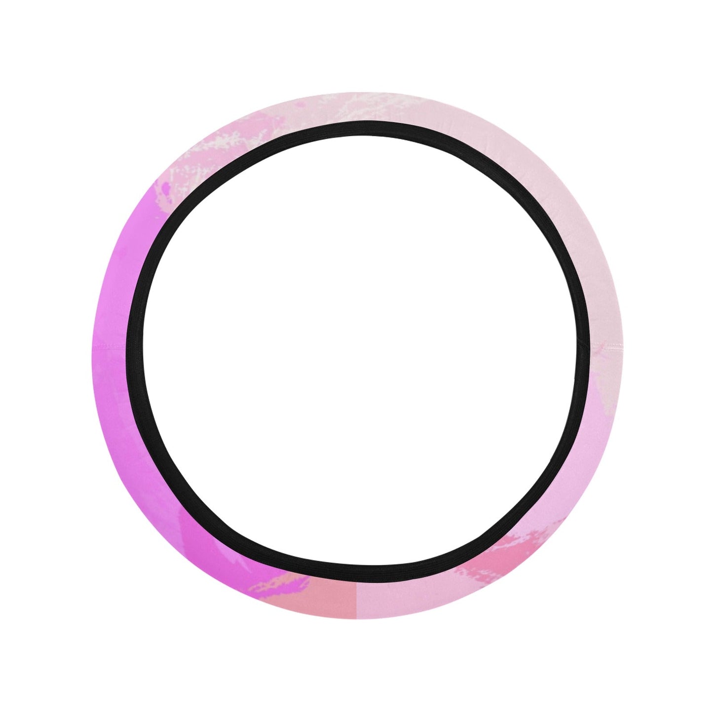 Pink Pastel Abstract Steering Wheel Cover