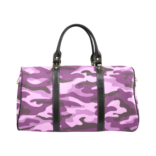 Purple Camouflage Travel Bag