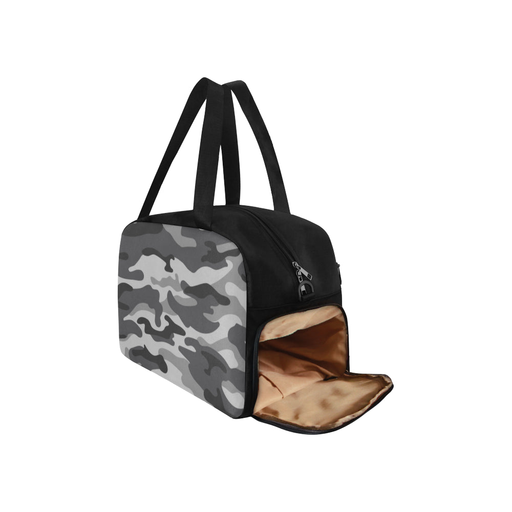 Grey Camouflage Fitness Bag Fitness