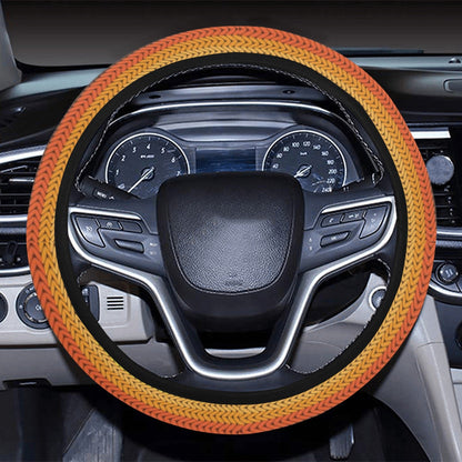 Rainbow Stripes Knit Print Steering Wheel Cover