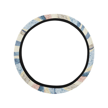 Abstract Waves Steering Wheel Cover