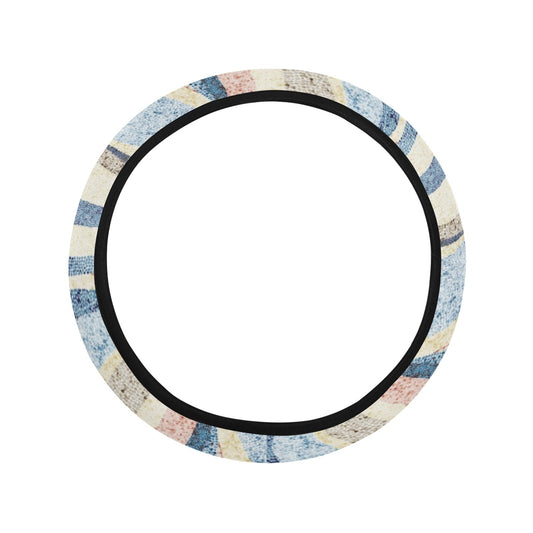 Abstract Waves Steering Wheel Cover