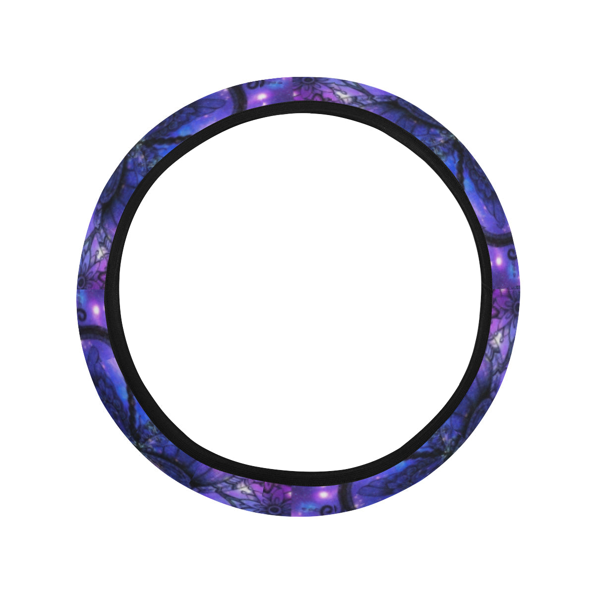 Purple Dragonfly Decor Steering Wheel Cover