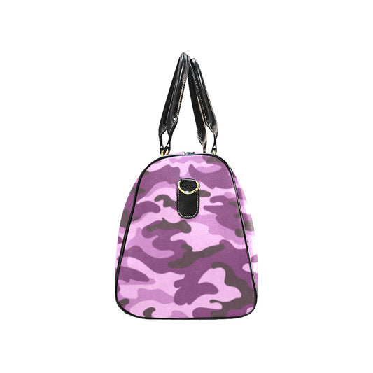 Purple Camouflage Travel Bag