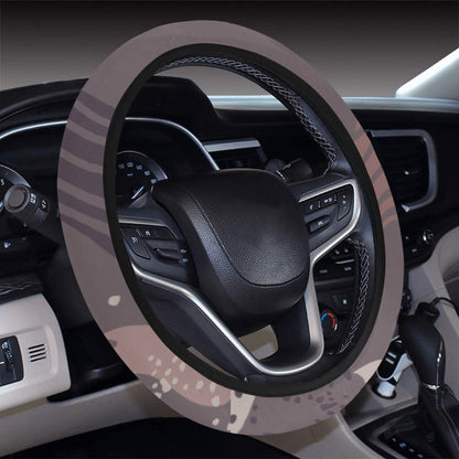 Abstract Floral Steering Wheel Cover