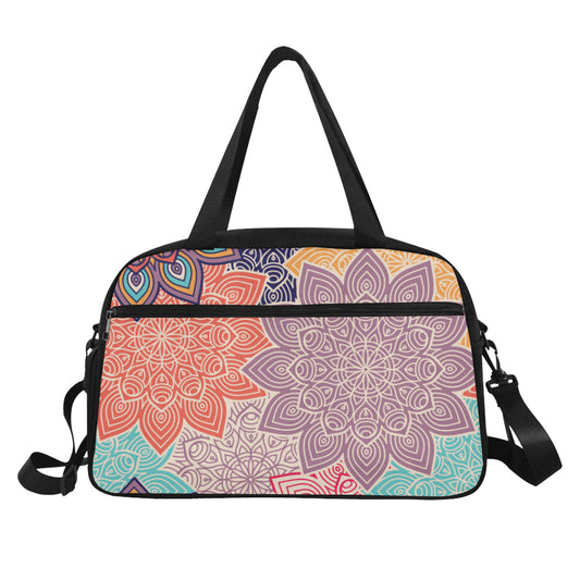 Colorful Floral Mandalas Fitness Bag Fitness