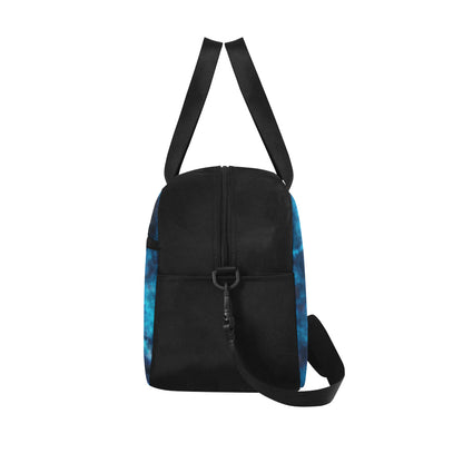 Blue Tie Dye Grunge Fitness Bag Fitness