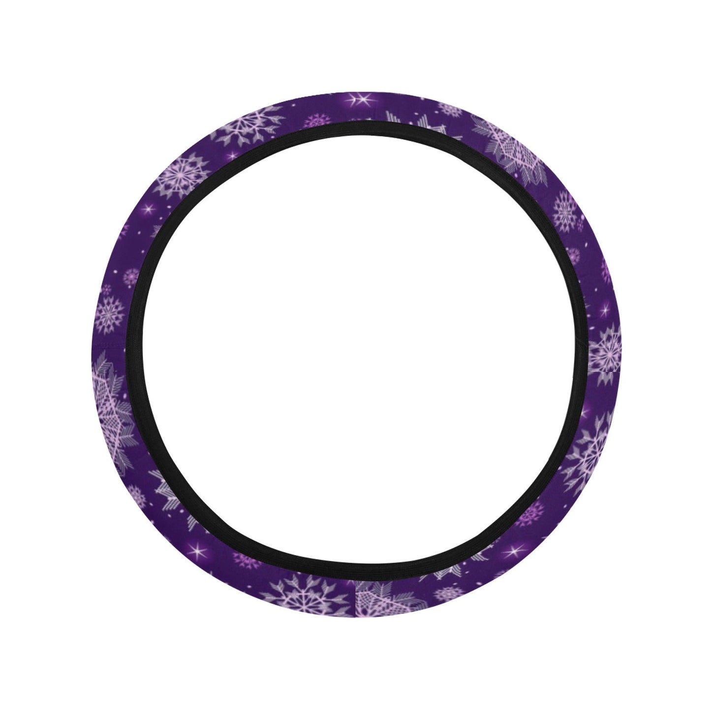 Purple Mandalas Steering Wheel Cover