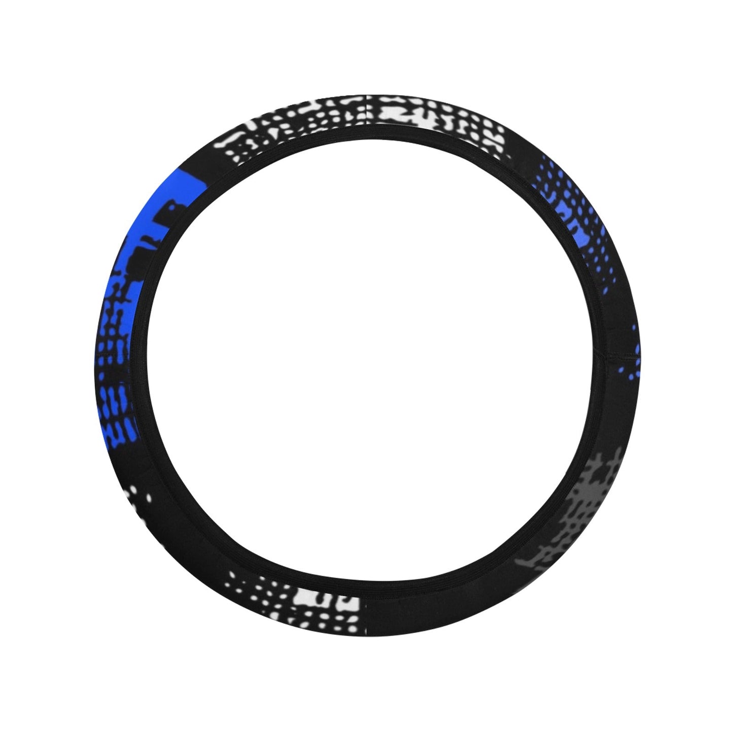 Abstract Blocks Steering Wheel Cover
