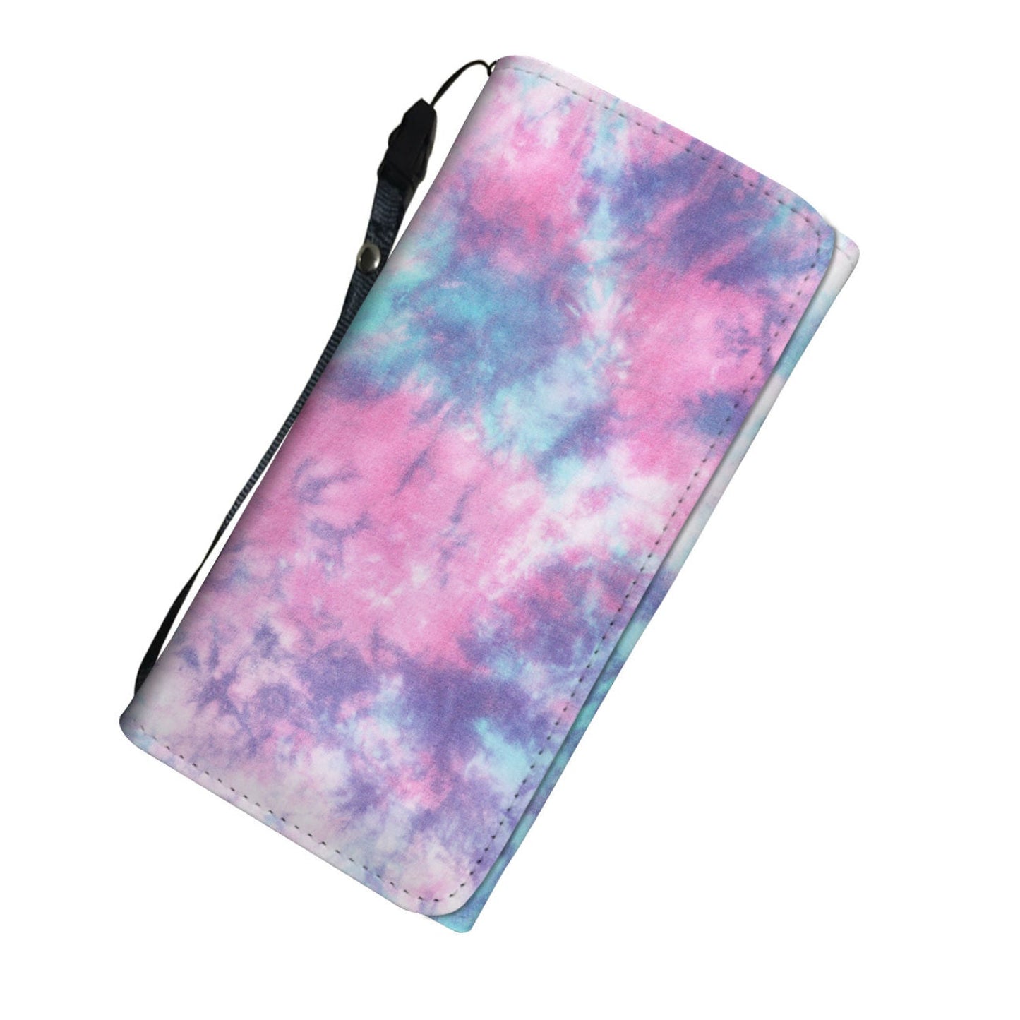 Blue & Pink Cotton Candy Tie Dye Womens Wallet
