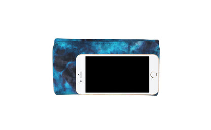 Blue Tie Dye Grunge Womens Wallet