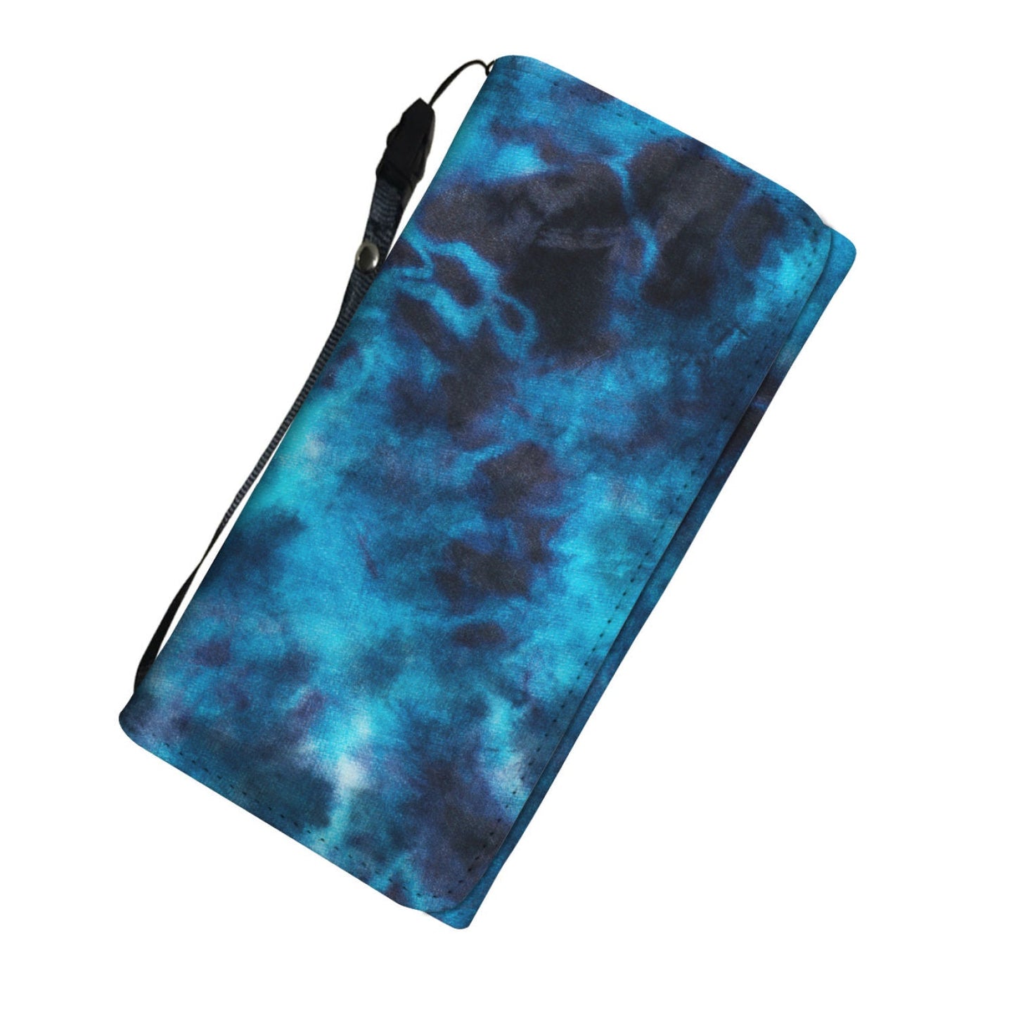 Blue Tie Dye Grunge Womens Wallet
