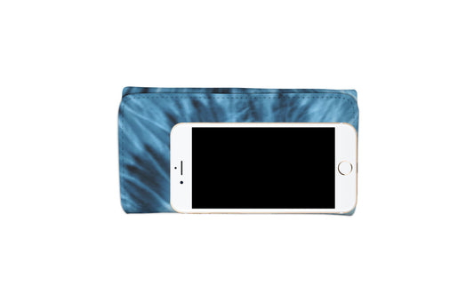 Blue Tie Dye Womens Wallet