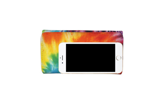 Colorful Tie Dye Abstract Art Womens Wallet