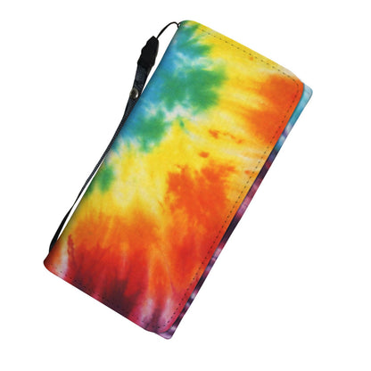 Colorful Tie Dye Abstract Art Womens Wallet