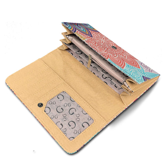 Colorful Floral Mandalas Womens Wallet
