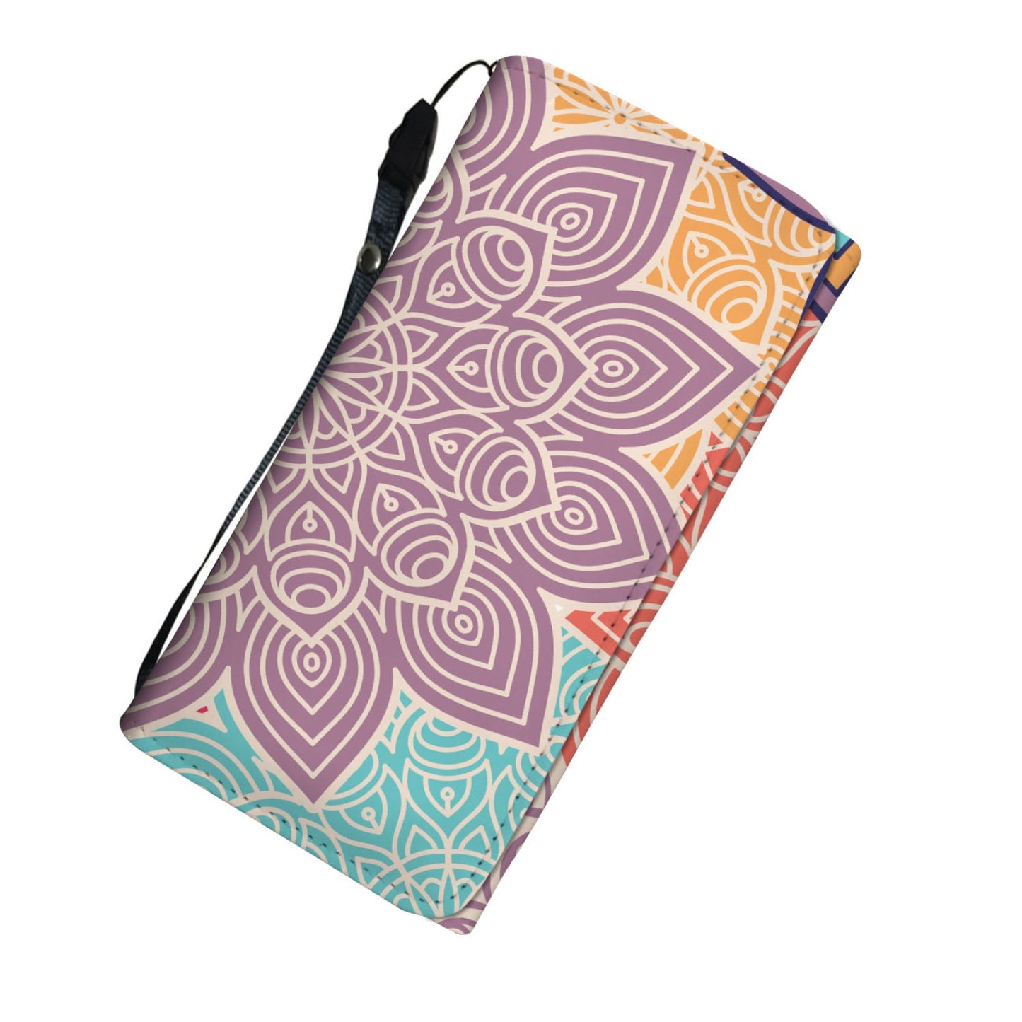 Colorful Floral Mandalas Womens Wallet