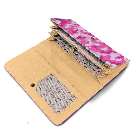 Pink Camouflage Womens Wallet