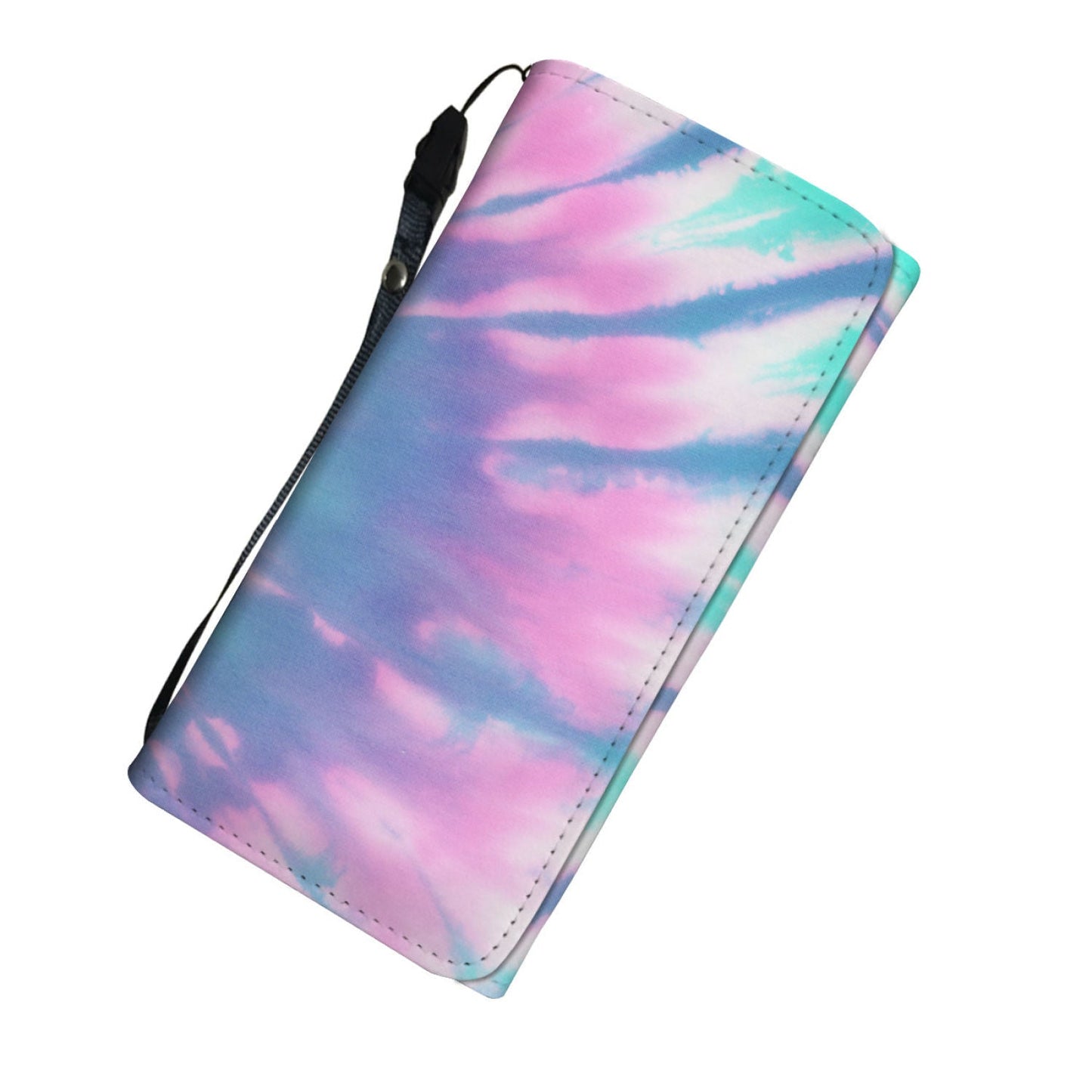 Pink & Blue Tie Dye Womens Wallet