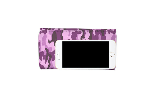 Purple Camouflage Womens Wallet