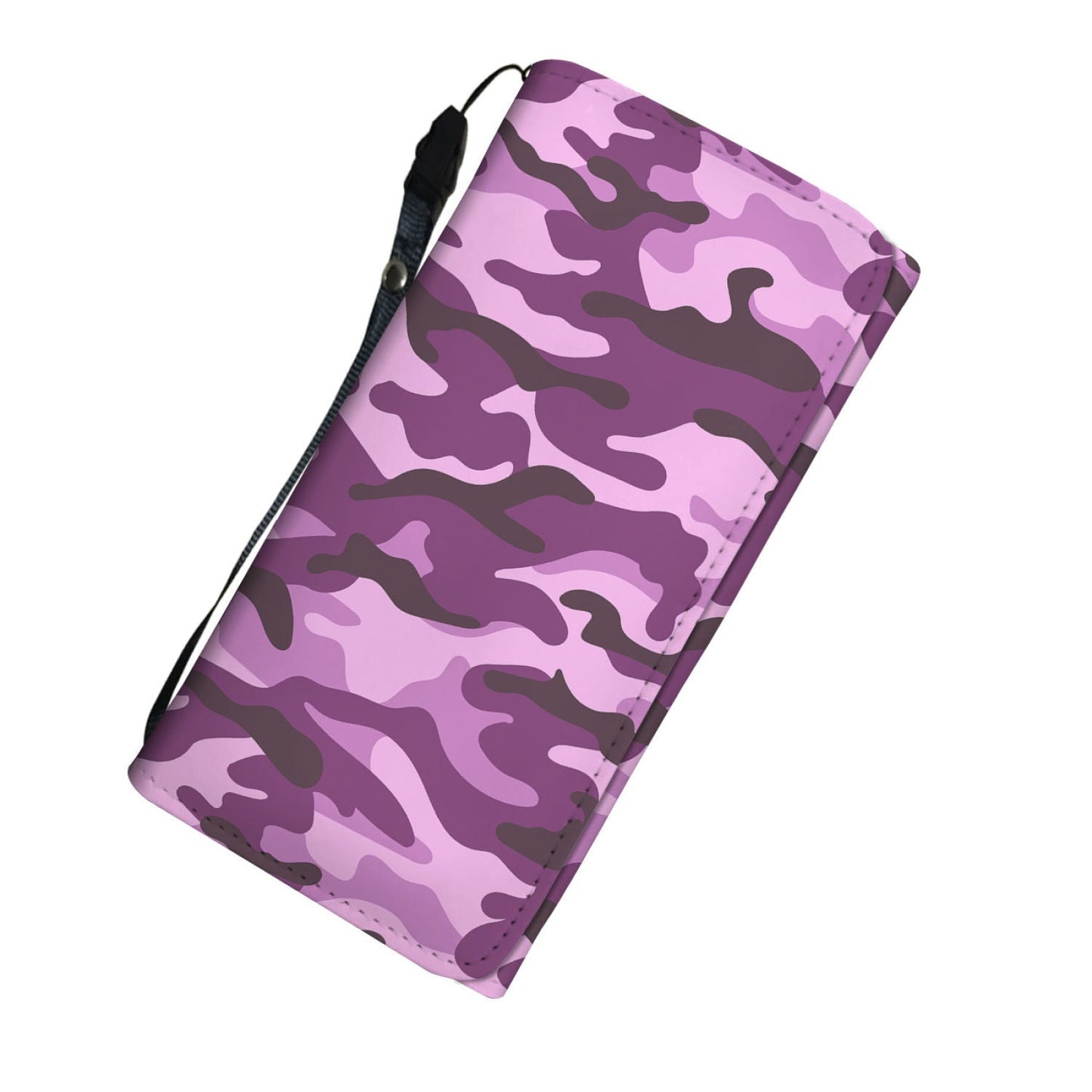 Purple Camouflage Womens Wallet