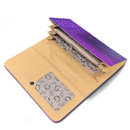 Purple Mandalas Womens Wallet