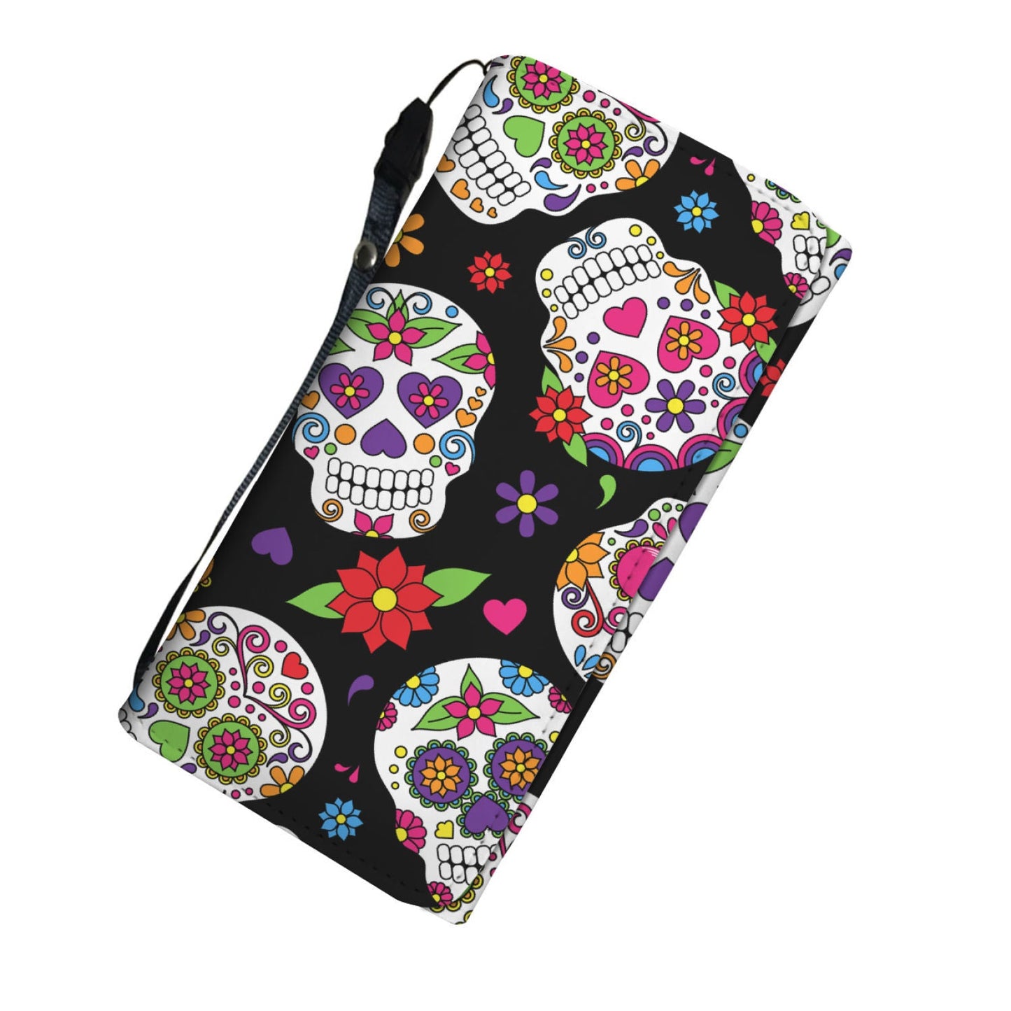 Colorful Sugar Skulls Womens Wallet