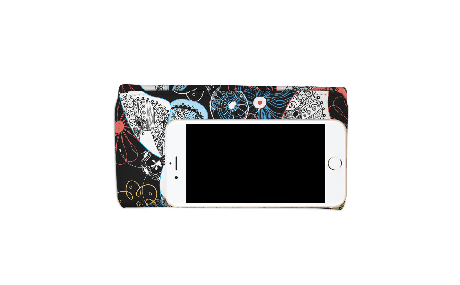Colorful Butterflies Decor Womens Wallet