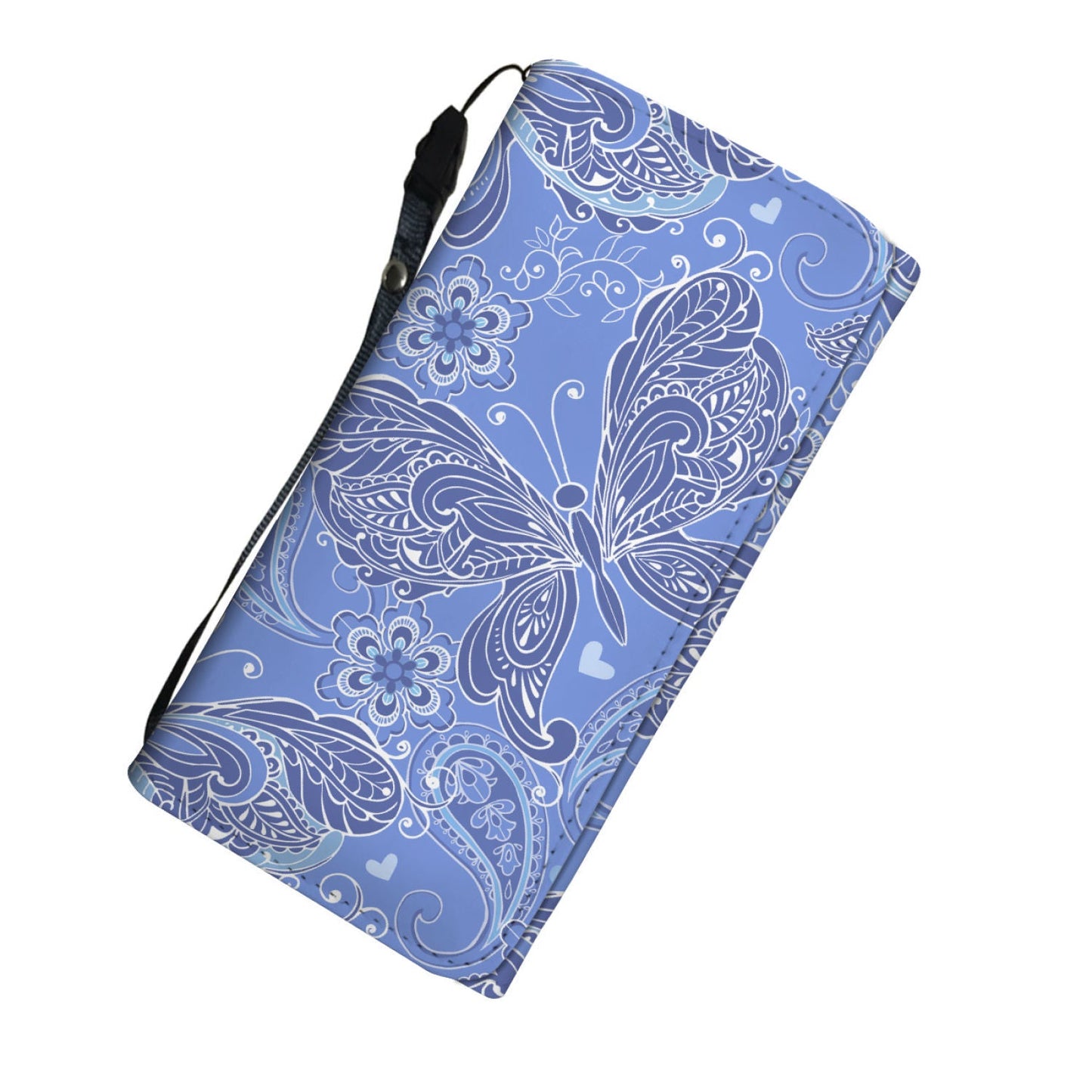 Purple Butterflies Decor Womens Wallet