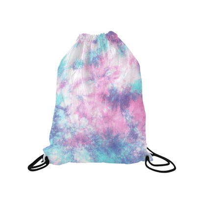 Blue & Pink Cotton Candy Drawstring Bag