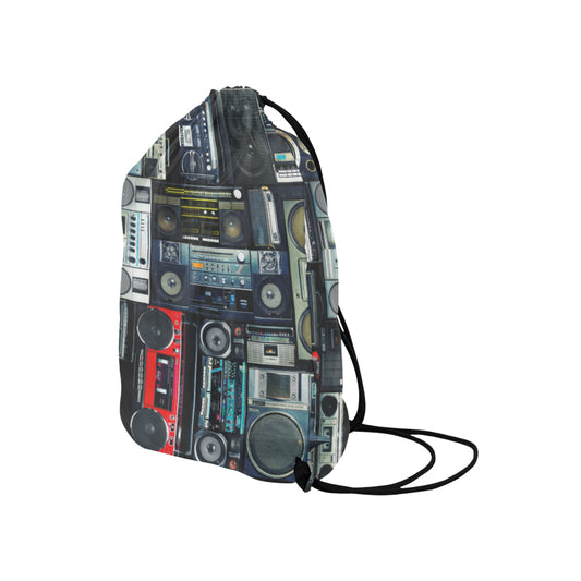Vintage Stereo Boomboxes Drawstring Bag