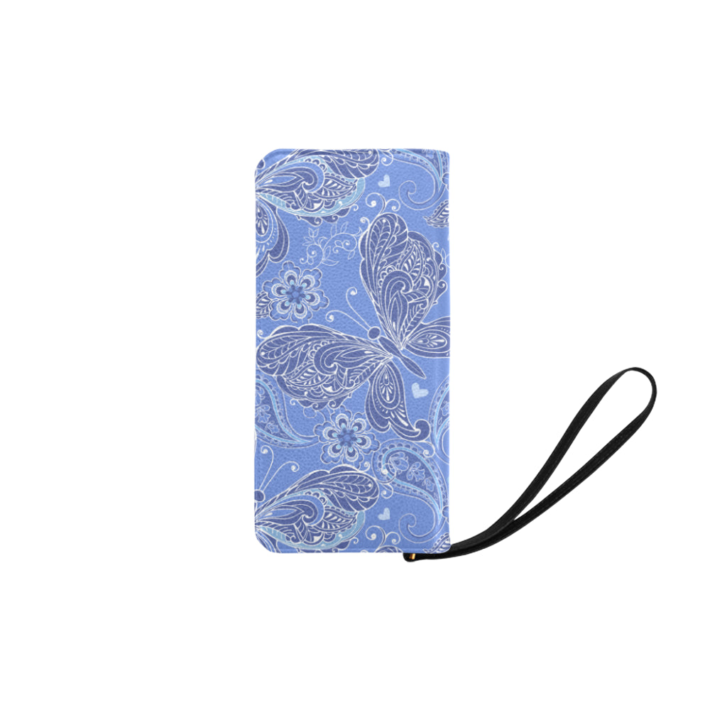 Purple butterflies Decor Clutch Purse
