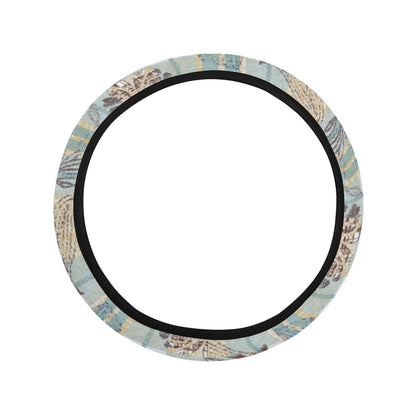 Floral Plaid Steering Wheel Cover