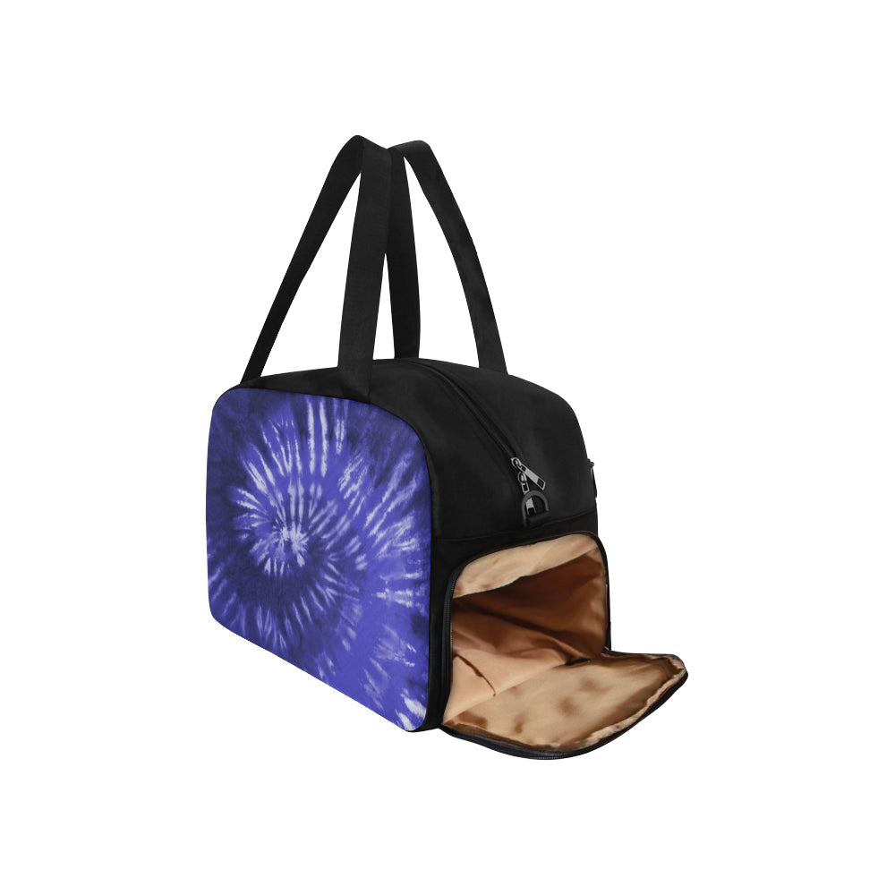 Royal Blue Tie Dye Fitness Bag Fitness