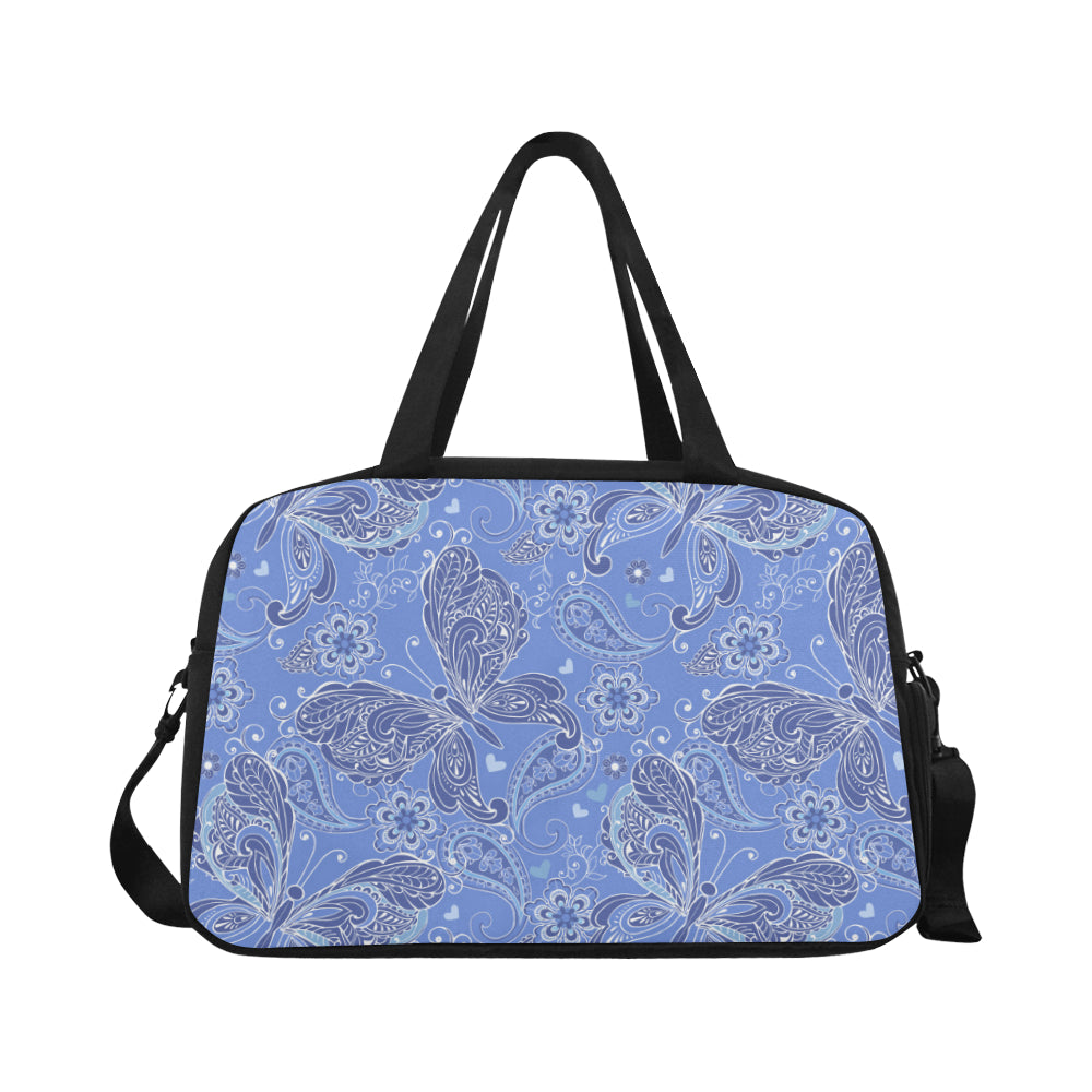 Purple Butterflies Decor Fitness Bag Fitness